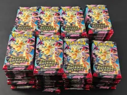 Lot (180) Pokemon Mega Evolutions ME2.5 Ascended Heroes Booster Packs Sealed - Image 1