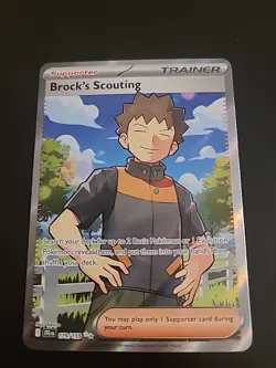 Pokemon Brock's Scouting - Journey Together - 179/159 - Ultra Rare Full Art - NM - Image 1
