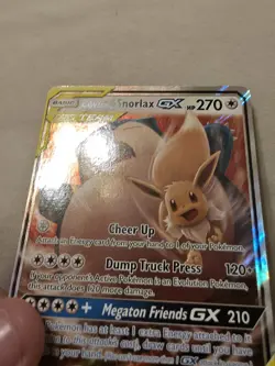 Near MINT! Eevee & Snorlax GX Tag Team 120/181 Pokemon Sun & Moon Team Up - Image 3