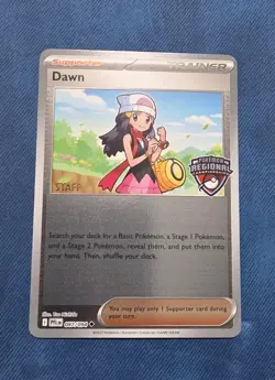 Pokemon Staff Stamped Dawn Promo Regional Championship - Image 1