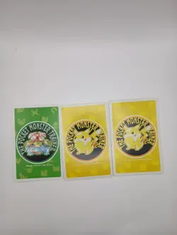 Pokemon 1998 Yellow Green Poker Deck Caterpie Metapod Butterfree 2 of Diamonds - Image 2
