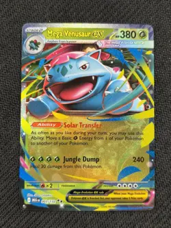 Pokemon Mega Venusaur EX 003/132 Double Rare Mega Evolution English - Image 1