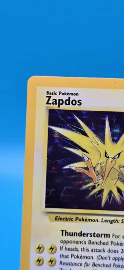 Zapdos 1999 Fossil 15/62 Holo Rare 80 HP Unlimited Vintage Pokemon Card - Image 2