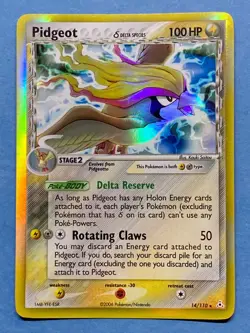 Pokemon Holo Pidgeot- EX Holon Phantoms- 14/110- NM - Image 1