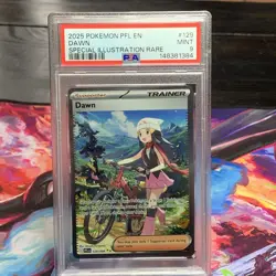 2025 POKEMON PHANTASMAL FLAMES 129 DAWN SPECIAL ILLUSTRATION RARE PSA 9 - Image 1