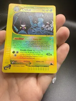 Pokemon Crobat Rare Reverse Holo Card Skyridge 6/144 2003 90 HP Stage 2 - Image 2