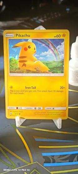 Pokemon Card Pikachu Basic Card Iron Tail HP60 - Image 1