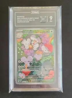 TAG 9 Maushold 226/193 Illustration Rare Paldea Evolved Pokemon TCG Slab #226 - Image 5
