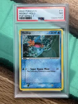 2006 Pokemon POP Series 4 Mudkip-Holo #11 PSA 7 NM Cosmo Holo Blister Exclusive - Image 1