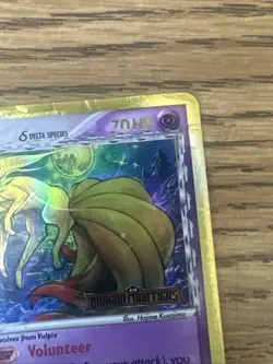 Pokemon Ninetales EX Dragon Frontiers Holo Rare Card 7/101 Psychic Beast 2006 - Image 3