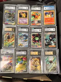 Pokemon CGC Graded Foil Lot 12 graded cards - Image 1