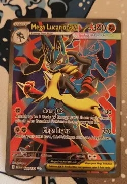 Mega Lucario ex 160/132 Mega Evolution Base Pokemon TCG - Image 1