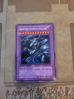 YUGIOH BLUE-EYES ULTIMATE DRAGON RP01-EN000 SECRET LIMITED ED NM 1996 PRINT - Image 2