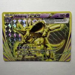 Pokemon Nidoking BREAK 46/108 Evolutions Rare Full Art Holo English - Image 1
