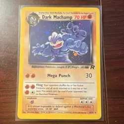 Pokemon Dark Machamp 10/82 Team Rocket Holo Rare English Card - Image 1