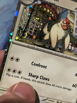 Vigoroth 161/193 Paldea Evolved Cosmos Holo DOUBLE SWIRL Pokemon Card NM - Image 3