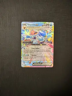 Glaceon ex 026/131 Prismatic Evolutions Stamped Promo Pokemon Card - Image 1