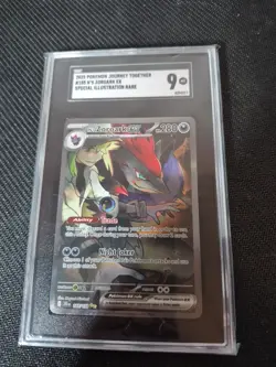 2025 POKEMON JTG EN-JOURNEY TOGETHER #185 N'S ZOROARK EX SGC 9 - Image 1