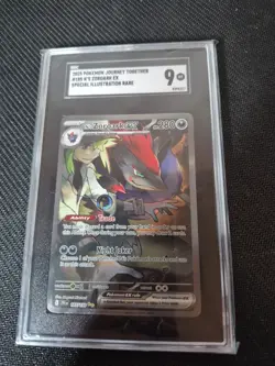 2025 POKEMON JTG EN-JOURNEY TOGETHER #185 N'S ZOROARK EX SGC 9 - Image 2