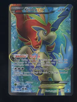Pokemon TCG Boundaries Crossed #142/149 Keldeo EX Ultra Rare #1 - Image 1
