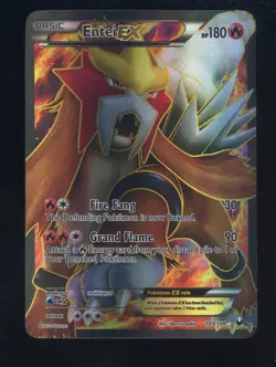 Pokemon TCG Dark Explorers #103/108 Entei EX Ultra Rare #1 - Image 1