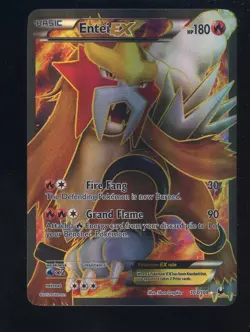 Pokemon TCG Dark Explorers #103/108 Entei EX Ultra Rare #3 - Image 1