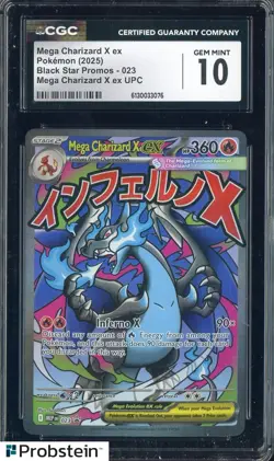 #2 2025 Pokemon MEP EN BSP Ultra Premium UPC Mega Charizard X ex CGC 10 GEM MINT - Image 1
