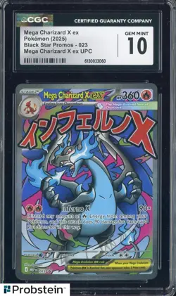 #5 2025 Pokemon MEP EN BSP Ultra Premium UPC Mega Charizard X ex CGC 10 GEM MINT - Image 1