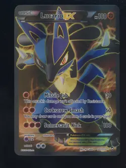 Pokemon TCG Furious Fists #107/111 Lucario EX Ultra Rare - Image 1