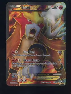 Pokemon TCG Dark Explorers #103/108 Entei EX Ultra Rare #2 - Image 1
