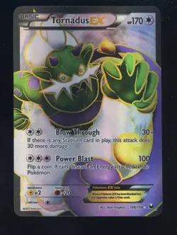 Pokemon TCG Dark Explorers #108/108 Tornadus EX Ultra Rare #3 - Image 1