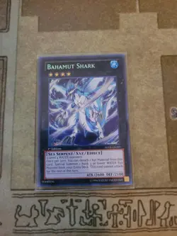 YUGIOH BAHAMUT SHARK ABYR-EN099 SECRET 1ST ED NM - Image 1