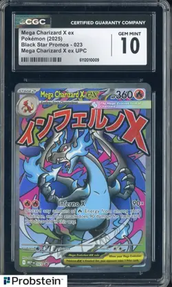 #3 2025 Pokemon MEP EN BSP Ultra Premium UPC Mega Charizard X ex CGC 10 GEM MINT - Image 1