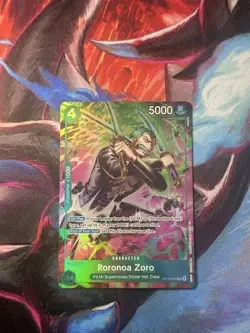 One Piece TCG OP-15/EB04 Roronoa Zoro OP13–037 Treasure Rare - Image 1