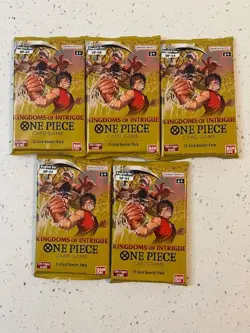 Kingdoms of Intrigue Packs x5 Sealed One Piece TCG - Image 1