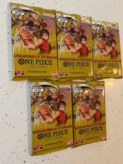 Kingdoms of Intrigue Packs x5 Sealed One Piece TCG - Image 2