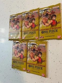 Kingdoms of Intrigue Packs x5 Sealed One Piece TCG - Image 3