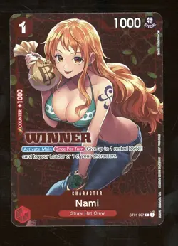 One Piece English ST01-007 Nami Tournament Pack Vol.3 Winner Promo - Image 1