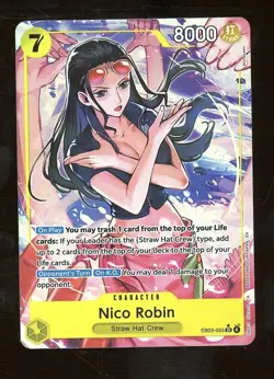 One Piece English EB03-056 Nico Robin Alternate Art Super Rare - Image 1