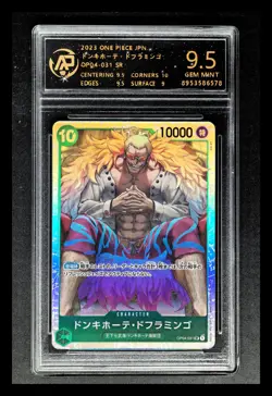 ONE PIECE JPN. cards Donquixote Doflamingo OP04-031 SR RPA 9.5 (SAME AS PSA 9) - Image 1