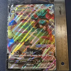 Snorlax VMAX JUMBO Card 142/202 Stamped Gamestop Promo Pokemon Sword & Shield - Image 1