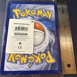 Snorlax VMAX JUMBO Card 142/202 Stamped Gamestop Promo Pokemon Sword & Shield - Image 4