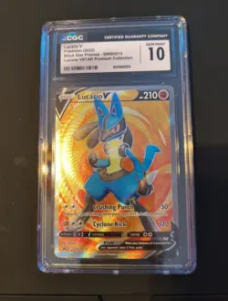 Lucario V SWSH213 SWSH: Sword & Shield Promo Cards Holo - Image 1