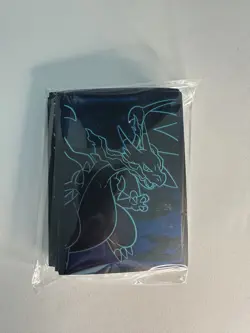 Mega Charizard X Card Sleeves Sealed 65x Pokemon Phantasmal Flames ETB New - Image 1