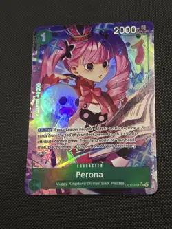 ONE PIECE Perona OP12-034 SR Alt Art English Card - Image 1