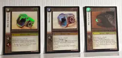 Decipher Lord of the Rings TCG EX3 Dwarf Artifact Ring Holo Card Lot 9R6 9R7 9R8 - Image 1
