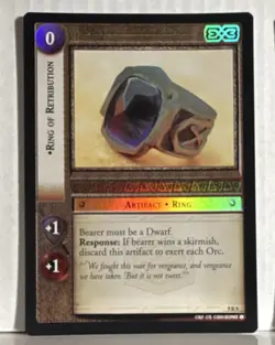 Decipher Lord of the Rings TCG EX3 Dwarf Artifact Ring Holo Card Lot 9R6 9R7 9R8 - Image 2