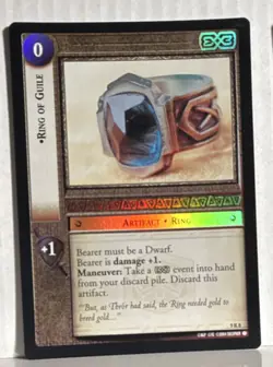 Decipher Lord of the Rings TCG EX3 Dwarf Artifact Ring Holo Card Lot 9R6 9R7 9R8 - Image 3