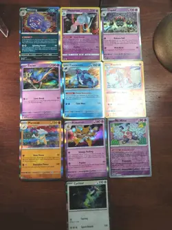 10 Card Tcg Pokemon Lot Holo Reverse Holos Rares - Image 1