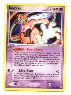 Deoxys (Normal) - 16/107 - Pokemon Ex Deoxys Holo Card Card NM - Image 1